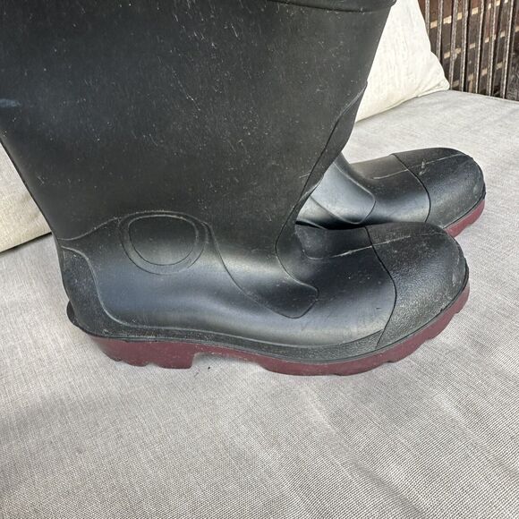 LaCrosse Rubber Mud And Rain Boots Mens 7 Womens 9 Made In USA- Black - Picture 2 of 11